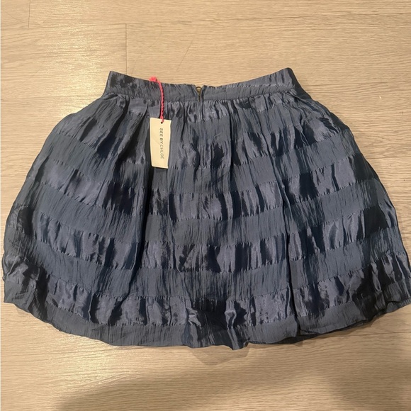 See By Chloe Silk Blend Bow Coquette Feminine Mini Skirt Size 4 - Picture 2 of 4